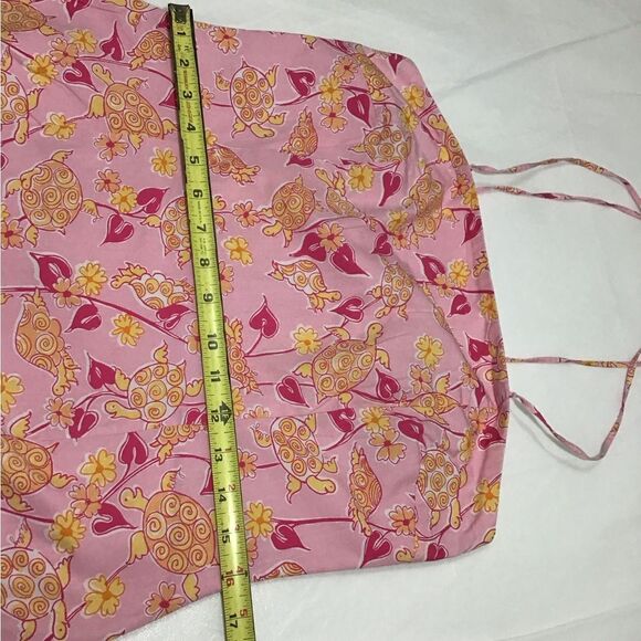 Lily Pulitzer Sunset Pink Turtle Soup Maxi Dress Spaghetti Straps Size 6 - Picture 10 of 15